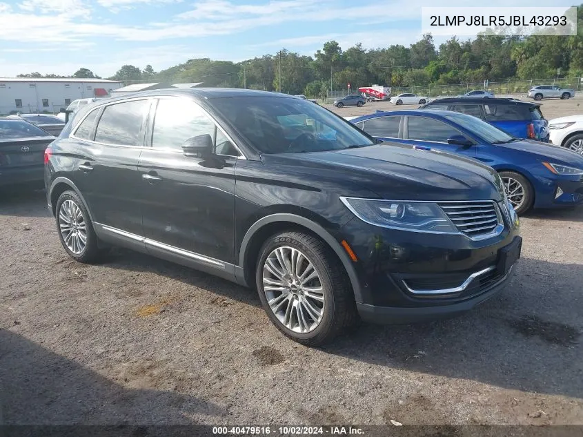 2018 Lincoln Mkx Reserve VIN: 2LMPJ8LR5JBL43293 Lot: 40479516