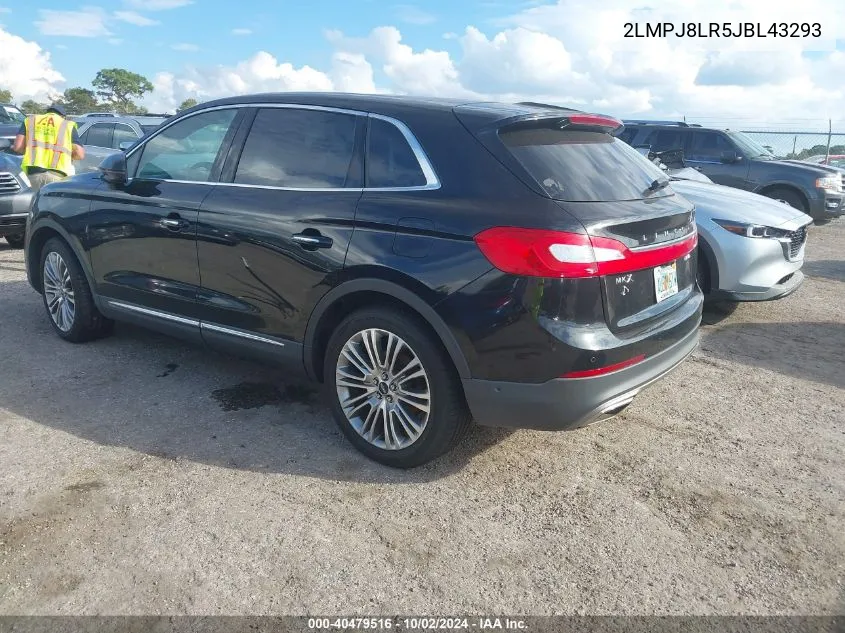 2LMPJ8LR5JBL43293 2018 Lincoln Mkx Reserve