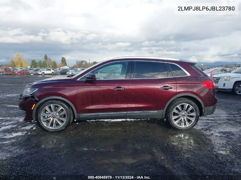 2018 Lincoln Mkx Reserve VIN: 2LMPJ8LP6JBL23780 Lot: 40845979