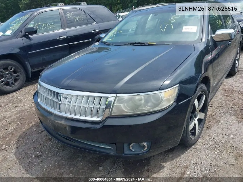 3LNHM26T87R625515 2007 Lincoln Mkz