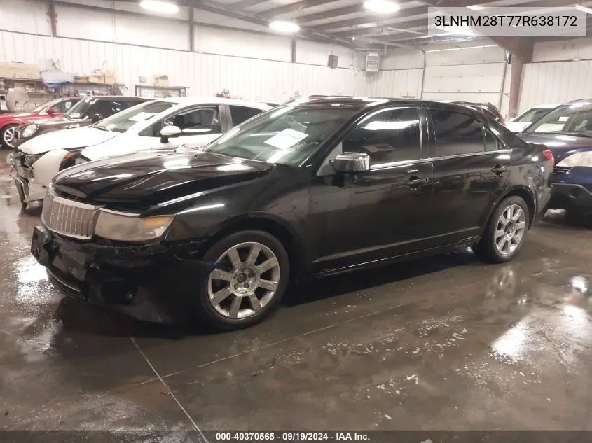 2007 Lincoln Mkz VIN: 3LNHM28T77R638172 Lot: 40370565