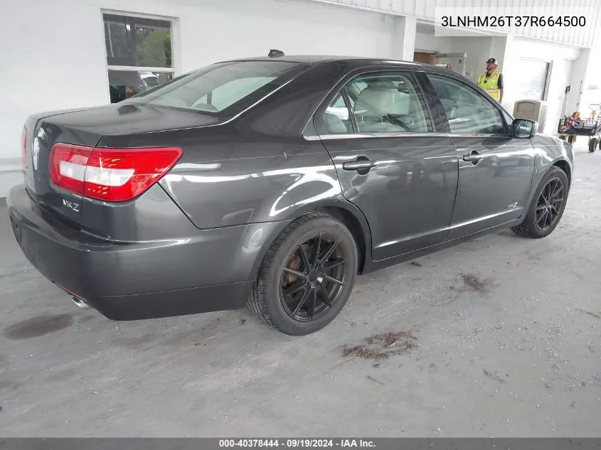 2007 Lincoln Mkz VIN: 3LNHM26T37R664500 Lot: 40378444