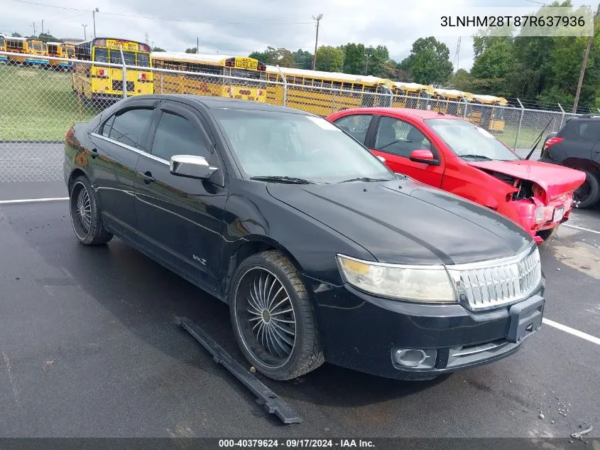 2007 Lincoln Mkz VIN: 3LNHM28T87R637936 Lot: 40379624