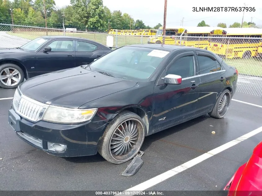 2007 Lincoln Mkz VIN: 3LNHM28T87R637936 Lot: 40379624