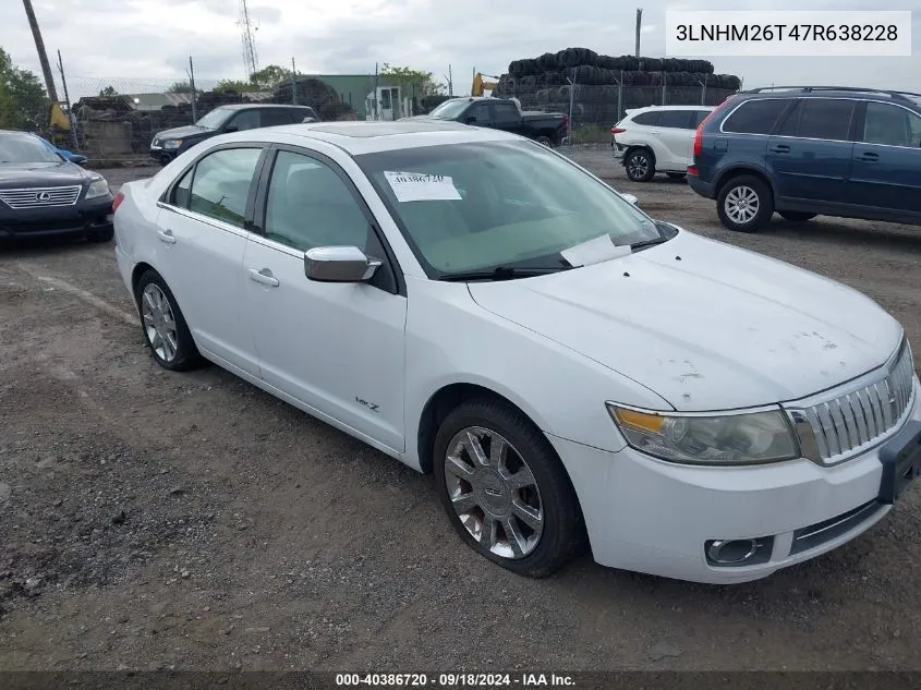 3LNHM26T47R638228 2007 Lincoln Mkz