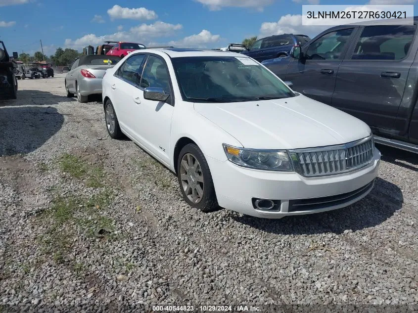 2007 Lincoln Mkz VIN: 3LNHM26T27R630421 Lot: 40544823