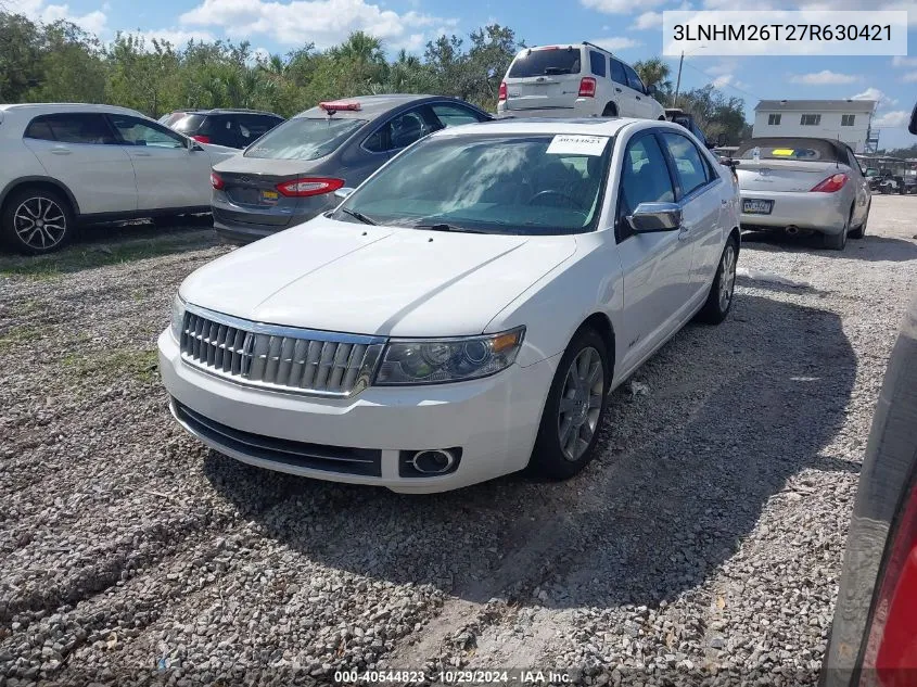 2007 Lincoln Mkz VIN: 3LNHM26T27R630421 Lot: 40544823