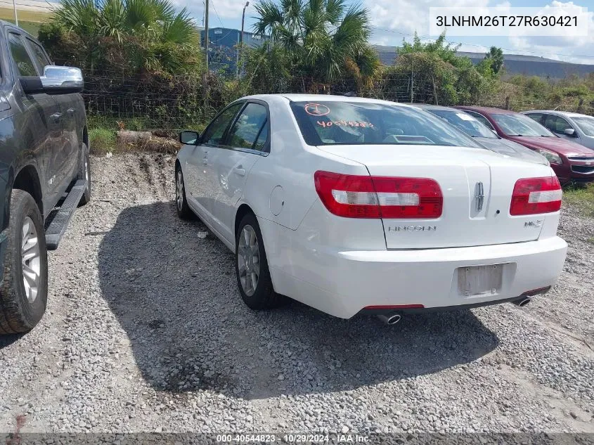 2007 Lincoln Mkz VIN: 3LNHM26T27R630421 Lot: 40544823