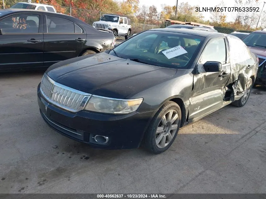 2007 Lincoln Mkz VIN: 3LNHM26T07R633592 Lot: 40562637