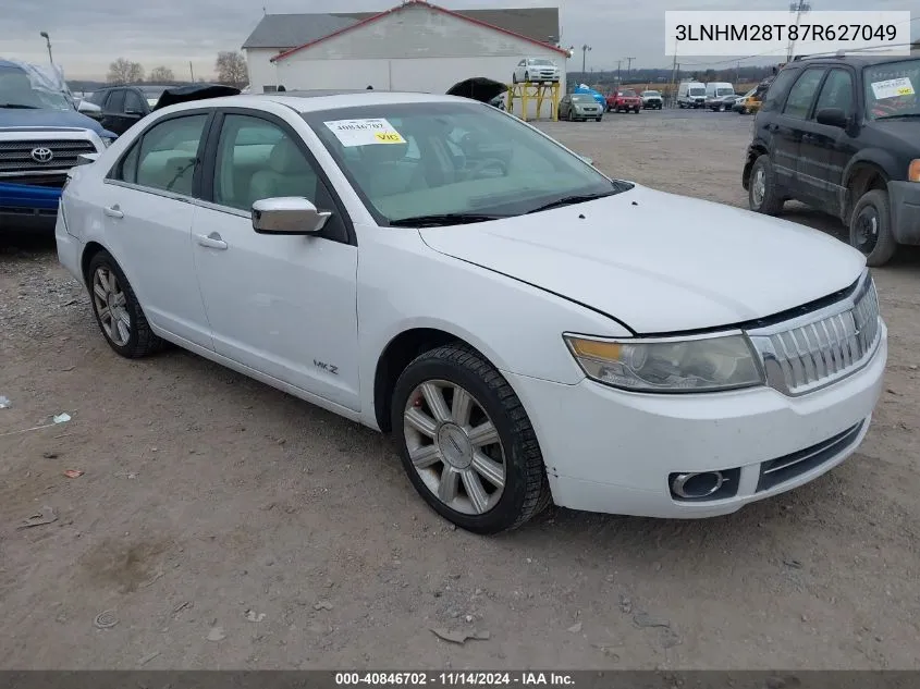 2007 Lincoln Mkz VIN: 3LNHM28T87R627049 Lot: 40846702