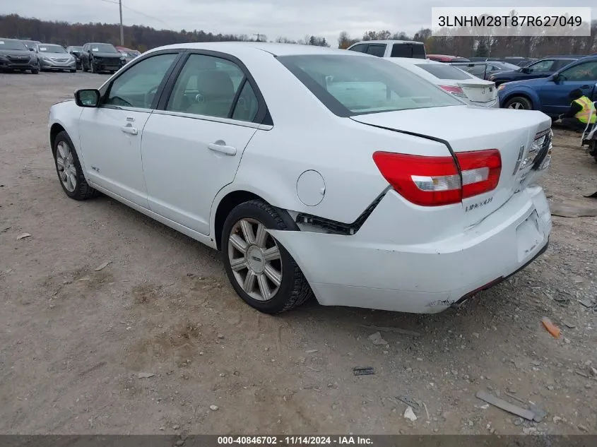 2007 Lincoln Mkz VIN: 3LNHM28T87R627049 Lot: 40846702