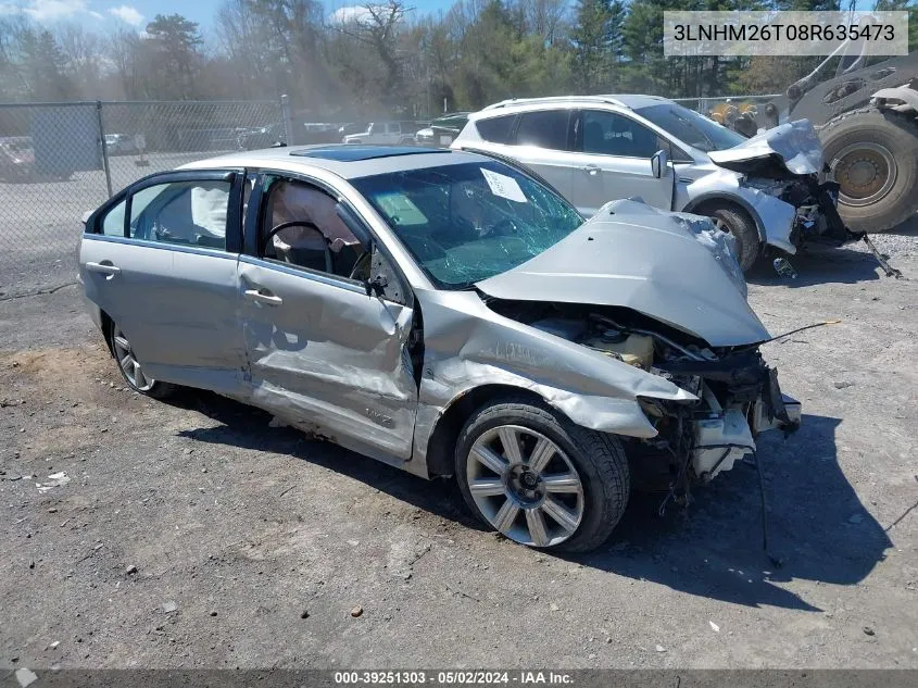 2008 Lincoln Mkz VIN: 3LNHM26T08R635473 Lot: 39251303