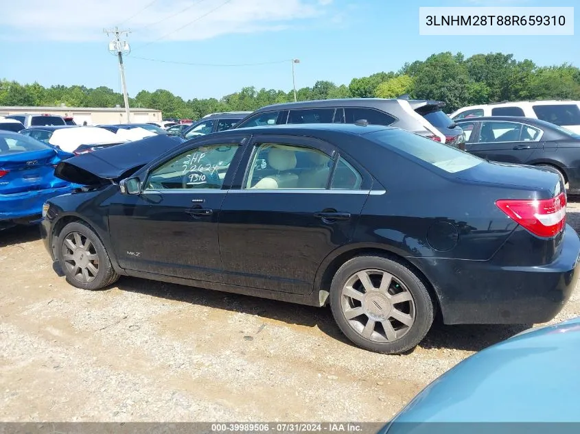 2008 Lincoln Mkz VIN: 3LNHM28T88R659310 Lot: 39989506