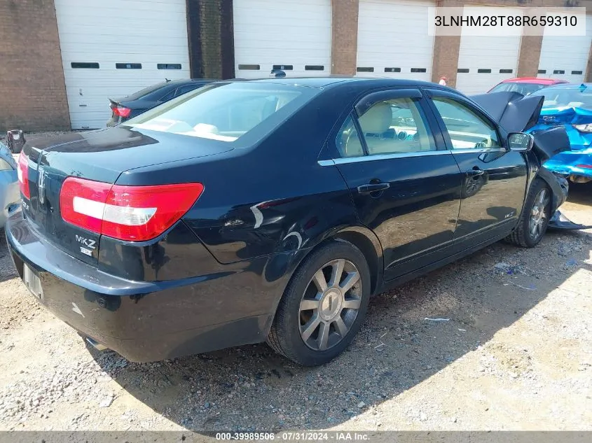 2008 Lincoln Mkz VIN: 3LNHM28T88R659310 Lot: 39989506