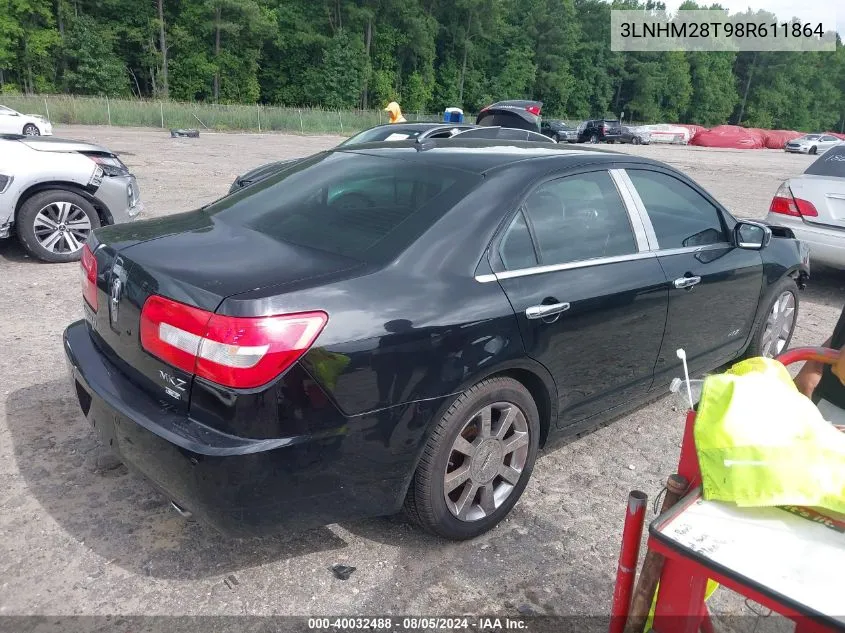 2008 Lincoln Mkz VIN: 3LNHM28T98R611864 Lot: 40032488