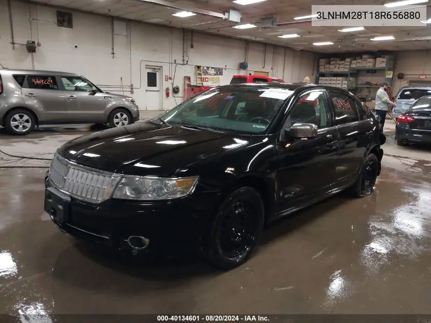 2008 Lincoln Mkz VIN: 3LNHM28T18R656880 Lot: 40134601