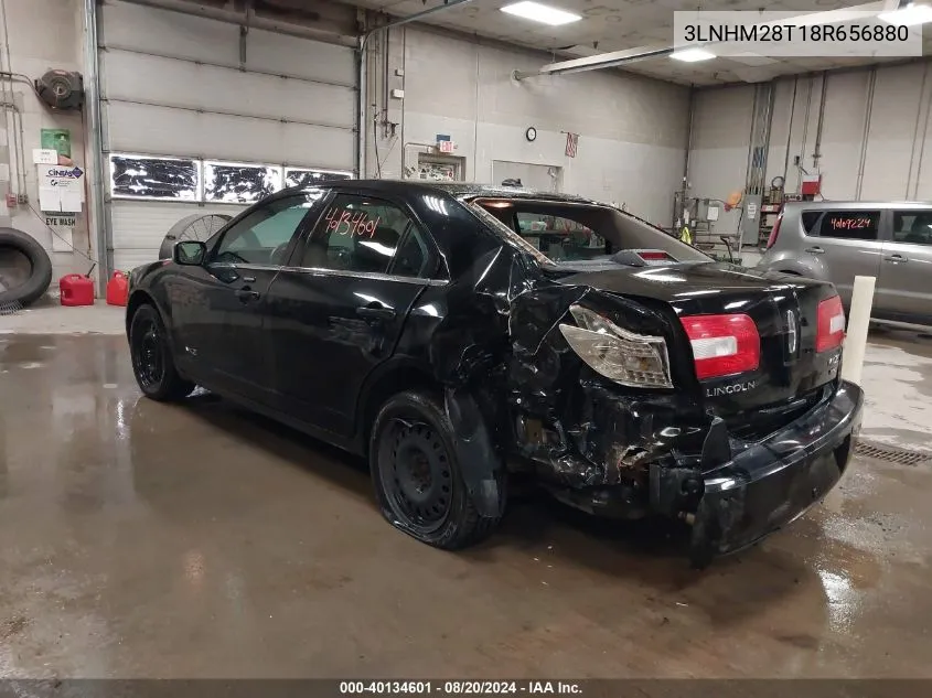 2008 Lincoln Mkz VIN: 3LNHM28T18R656880 Lot: 40134601