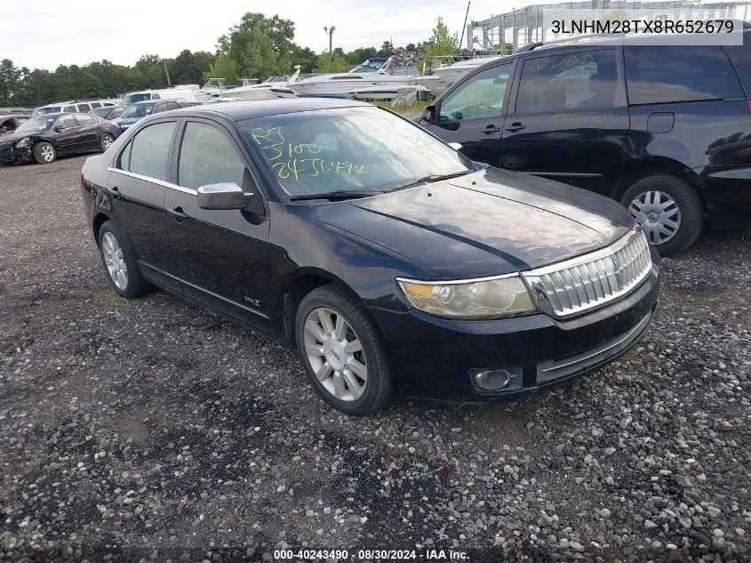 2008 Lincoln Mkz VIN: 3LNHM28TX8R652679 Lot: 40243490