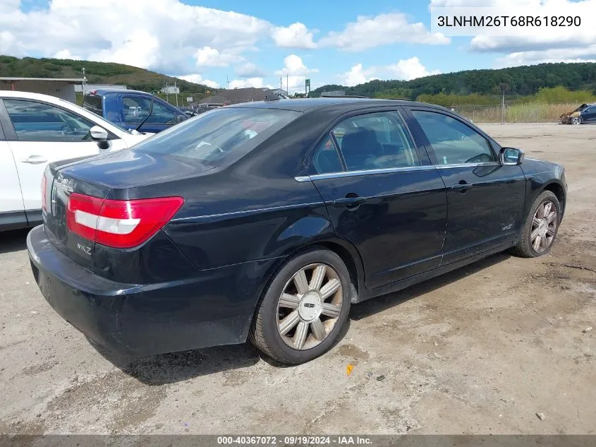 2008 Lincoln Mkz VIN: 3LNHM26T68R618290 Lot: 40367072