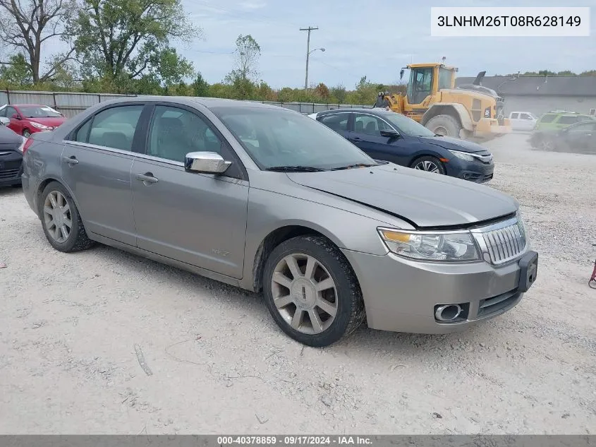 2008 Lincoln Mkz VIN: 3LNHM26T08R628149 Lot: 40378859