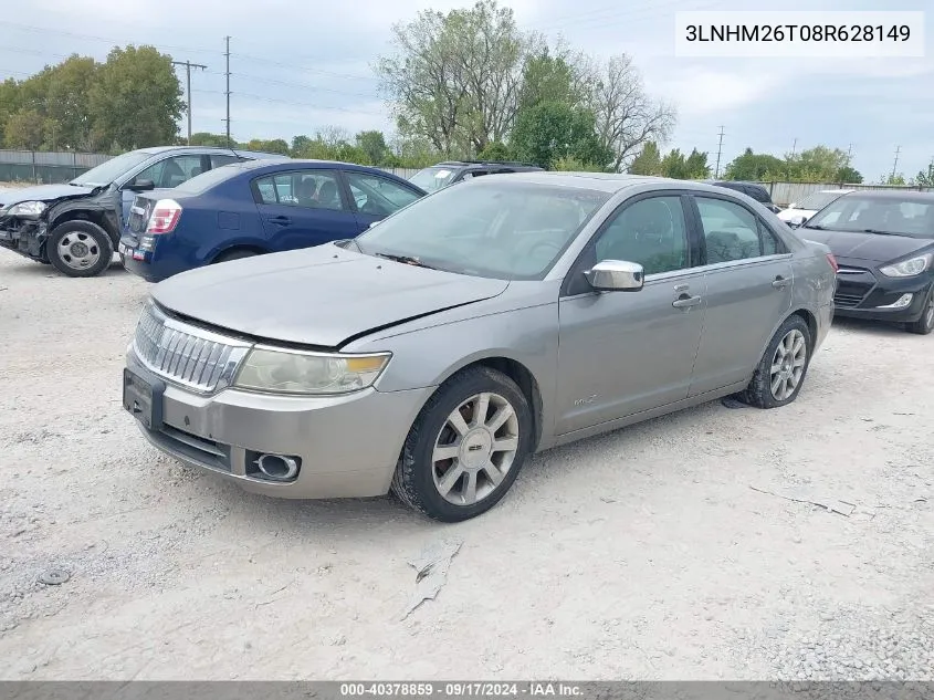 2008 Lincoln Mkz VIN: 3LNHM26T08R628149 Lot: 40378859