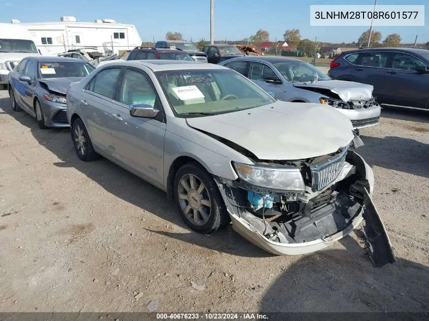 2008 Lincoln Mkz VIN: 3LNHM28T08R601577 Lot: 40676233