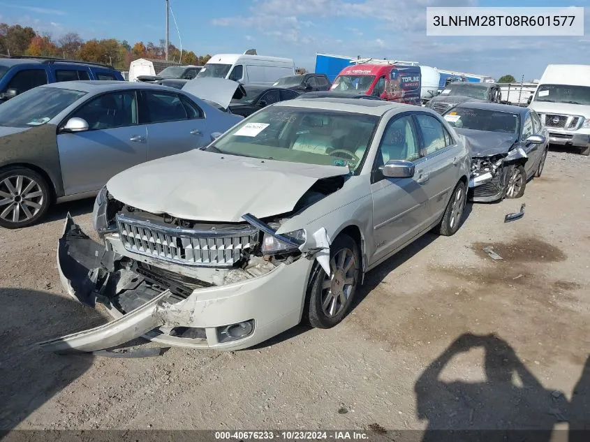 2008 Lincoln Mkz VIN: 3LNHM28T08R601577 Lot: 40676233