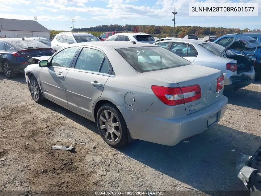 2008 Lincoln Mkz VIN: 3LNHM28T08R601577 Lot: 40676233