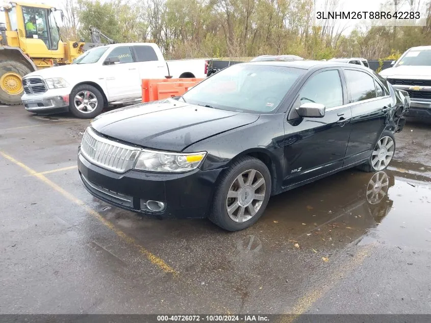 2008 Lincoln Mkz VIN: 3LNHM26T88R642283 Lot: 40726072