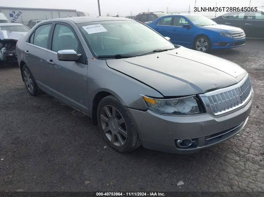 2008 Lincoln Mkz VIN: 3LNHM26T28R645065 Lot: 40753964