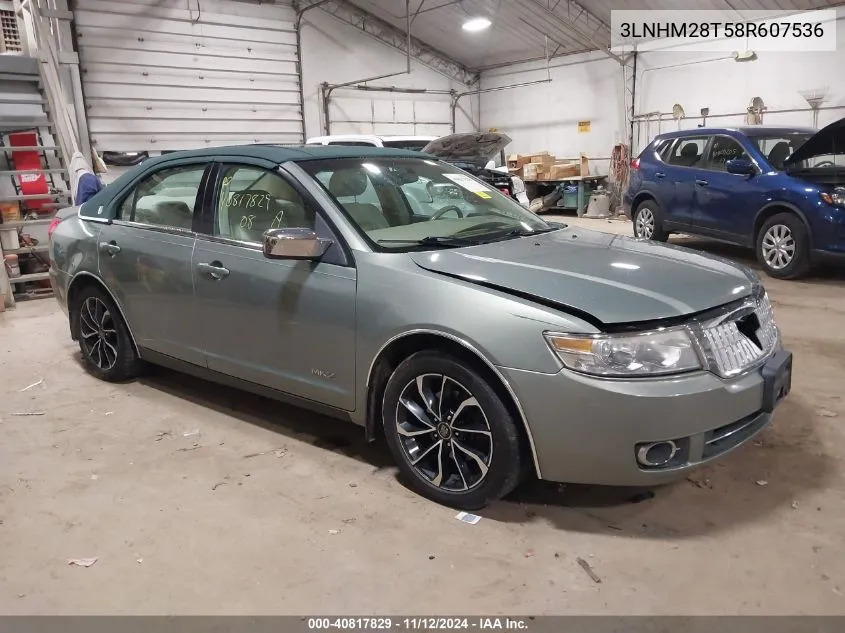 2008 Lincoln Mkz VIN: 3LNHM28T58R607536 Lot: 40817829