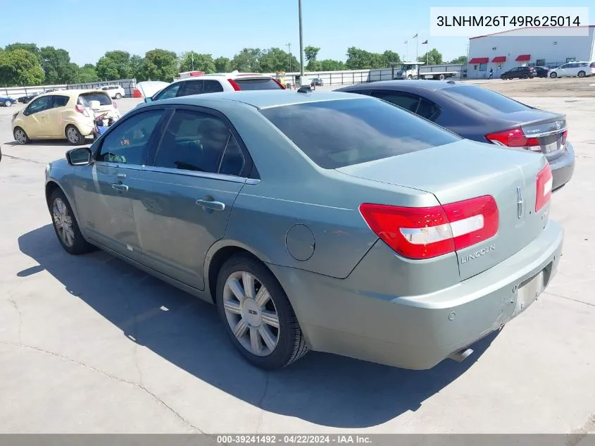 2009 Lincoln Mkz VIN: 3LNHM26T49R625014 Lot: 39241492