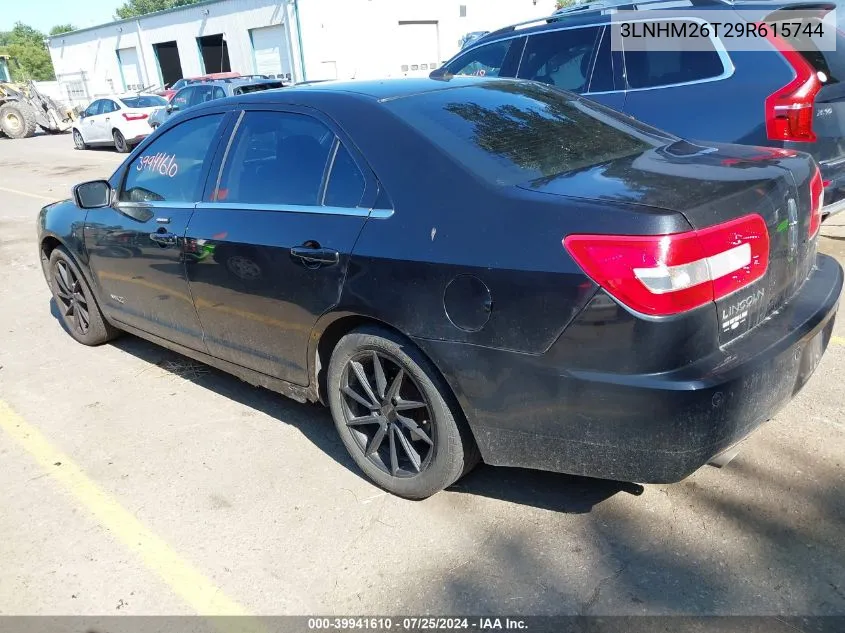 2009 Lincoln Mkz VIN: 3LNHM26T29R615744 Lot: 39941610