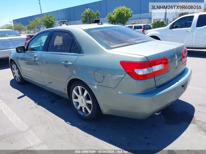 2009 Lincoln Mkz VIN: 3LNHM26TX9R608055 Lot: 39997699