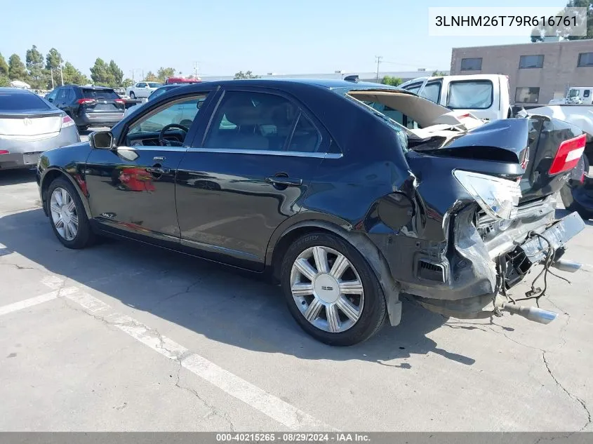 2009 Lincoln Mkz VIN: 3LNHM26T79R616761 Lot: 40215265