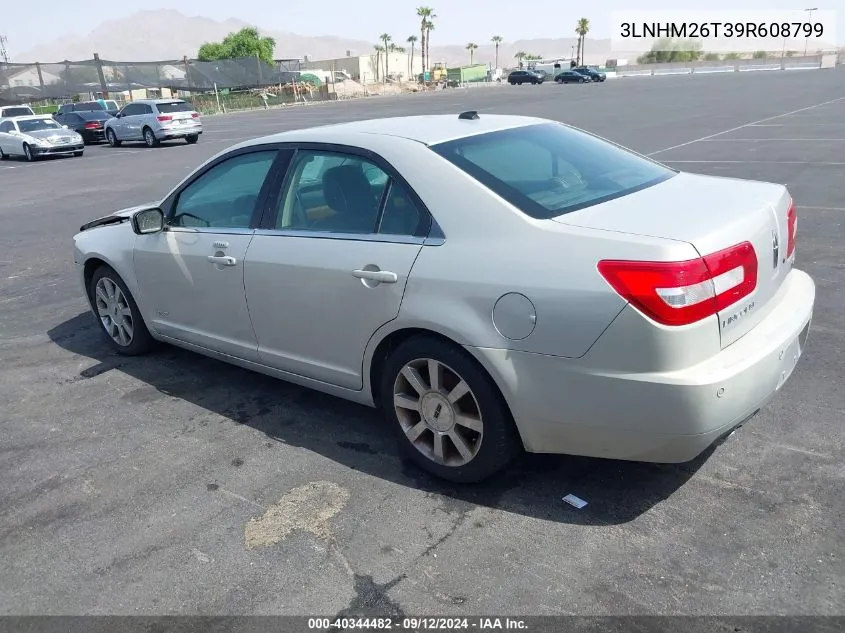 2009 Lincoln Mkz VIN: 3LNHM26T39R608799 Lot: 40344482