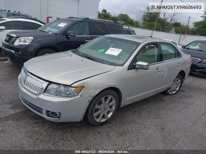 2009 Lincoln Mkz VIN: 3LNHM26TX9R606693 Lot: 40423723