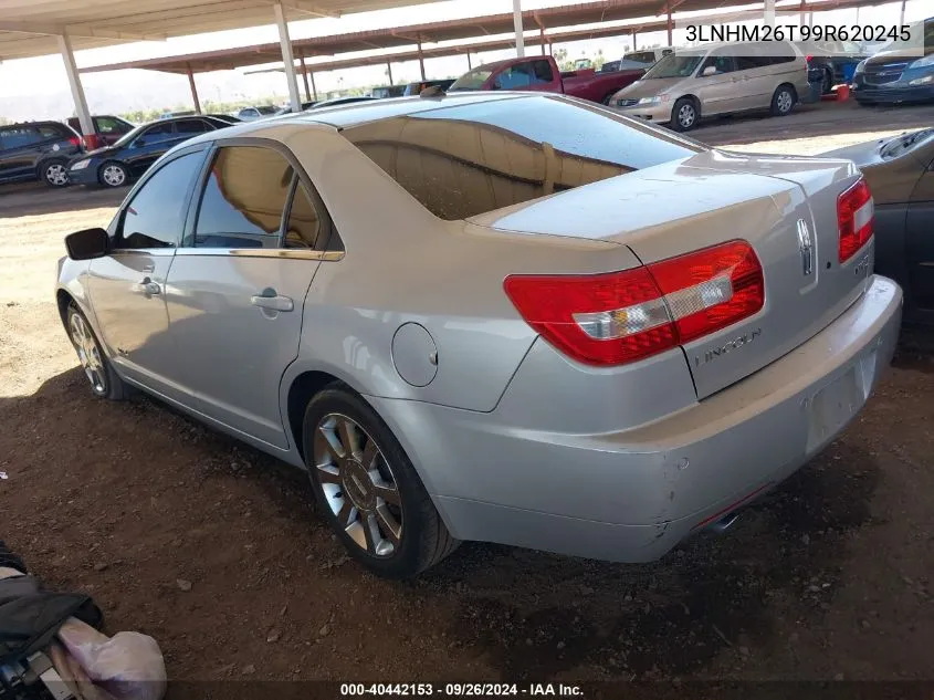 2009 Lincoln Mkz VIN: 3LNHM26T99R620245 Lot: 40442153