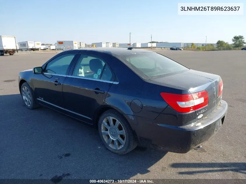 2009 Lincoln Mkz VIN: 3LNHM26T89R623637 Lot: 40634273