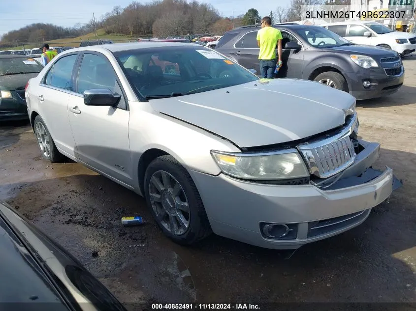 2009 Lincoln Mkz VIN: 3LNHM26T49R622307 Lot: 40852491