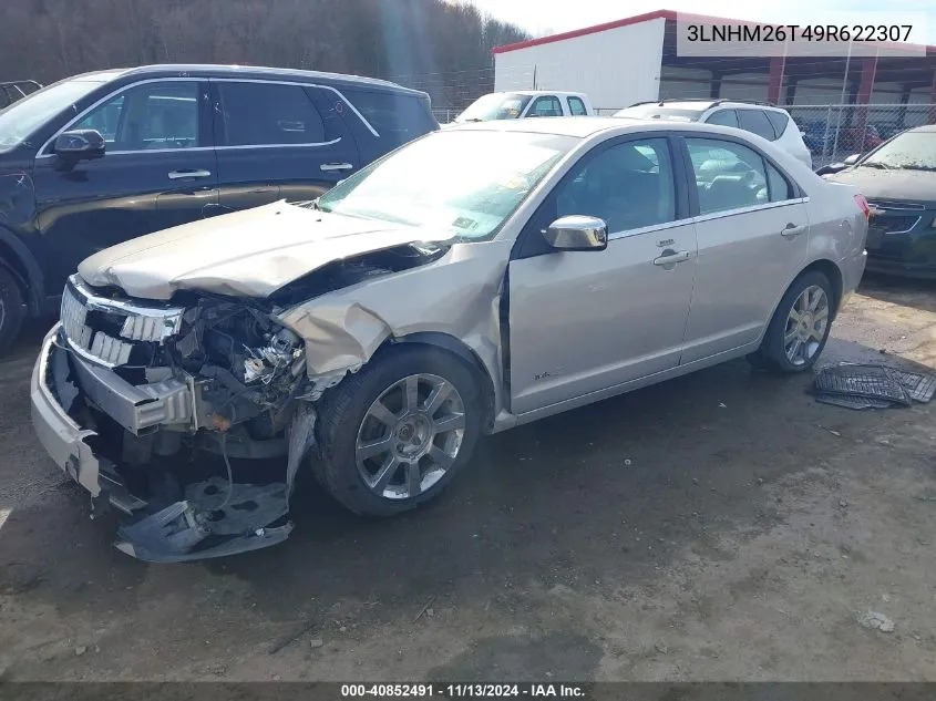 2009 Lincoln Mkz VIN: 3LNHM26T49R622307 Lot: 40852491