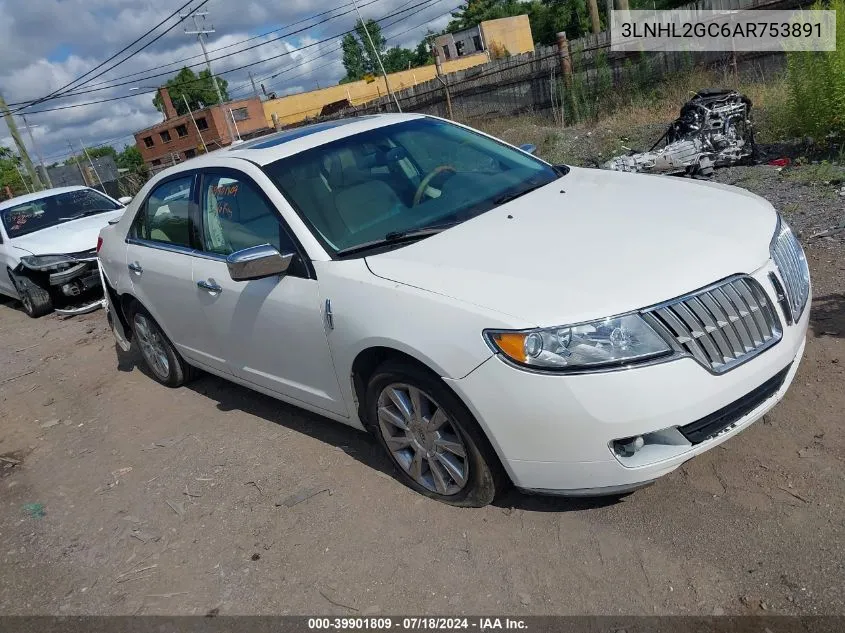 3LNHL2GC6AR753891 2010 Lincoln Mkz