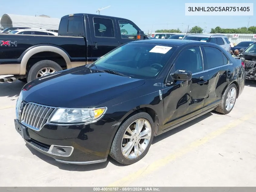 3LNHL2GC5AR751405 2010 Lincoln Mkz