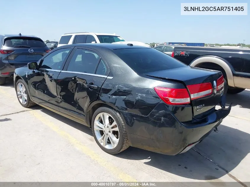 2010 Lincoln Mkz VIN: 3LNHL2GC5AR751405 Lot: 40010787