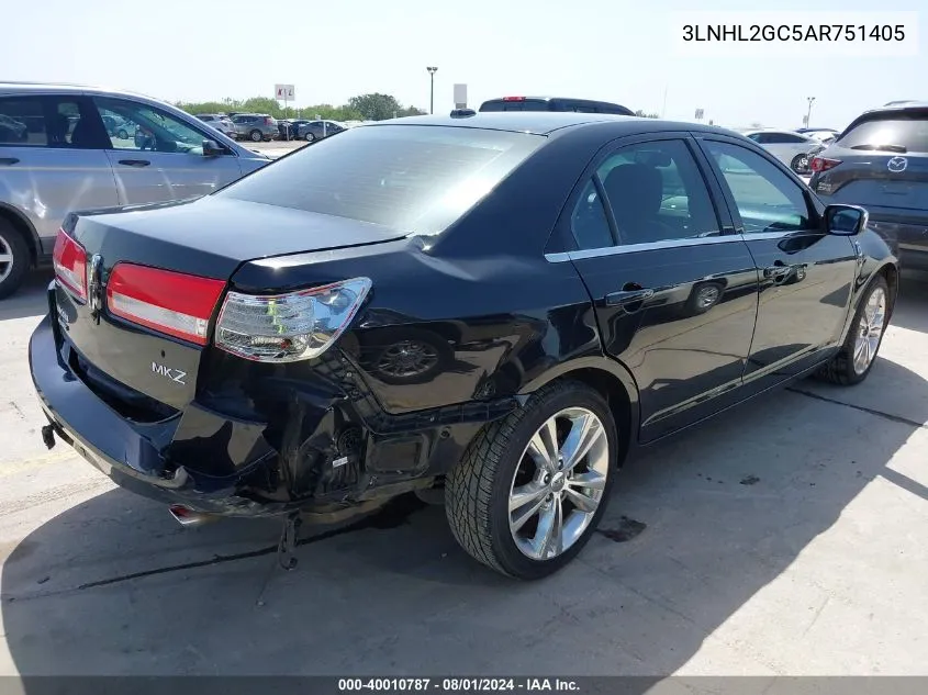 2010 Lincoln Mkz VIN: 3LNHL2GC5AR751405 Lot: 40010787