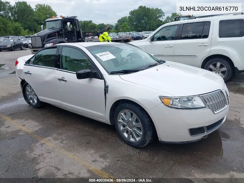 2010 Lincoln Mkz VIN: 3LNHL2GC0AR616770 Lot: 40030436