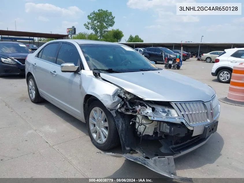 2010 Lincoln Mkz VIN: 3LNHL2GC4AR650128 Lot: 40038779