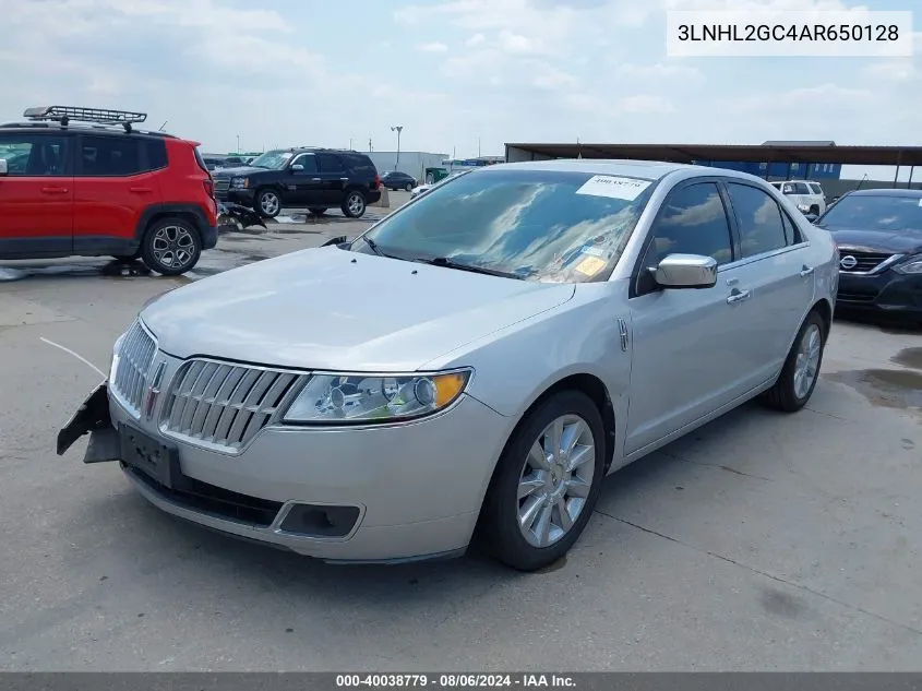 2010 Lincoln Mkz VIN: 3LNHL2GC4AR650128 Lot: 40038779