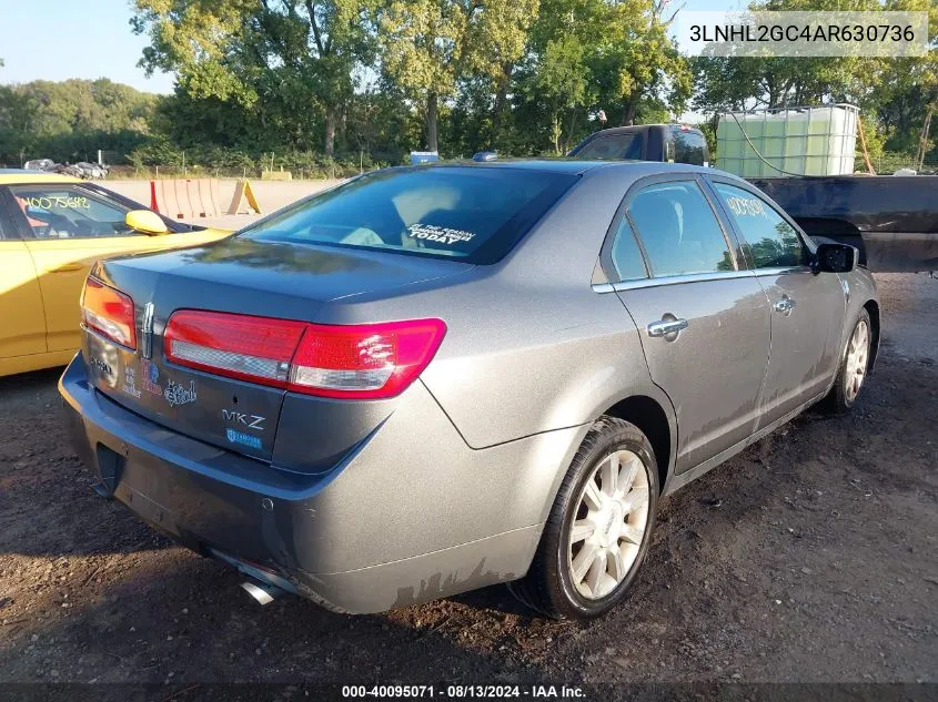 2010 Lincoln Mkz VIN: 3LNHL2GC4AR630736 Lot: 40095071