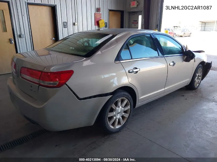 2010 Lincoln Mkz VIN: 3LNHL2GC2AR1087 Lot: 40213594